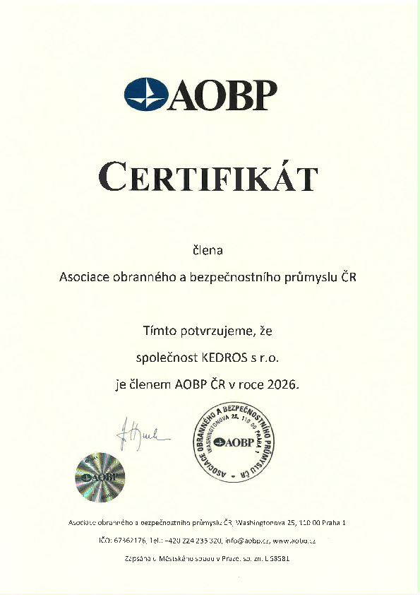 AOBP Certifikát 2026